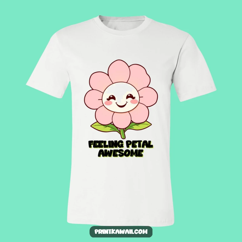 Funny Flower Character T-Shirt: Wear Your Happiness and Bloom Today!