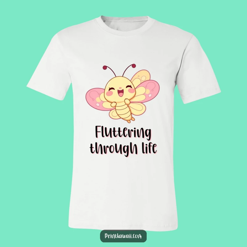Funny Butterfly T-Shirt: Wear Your Joyful Flutter, A Perfect Funny Gift!