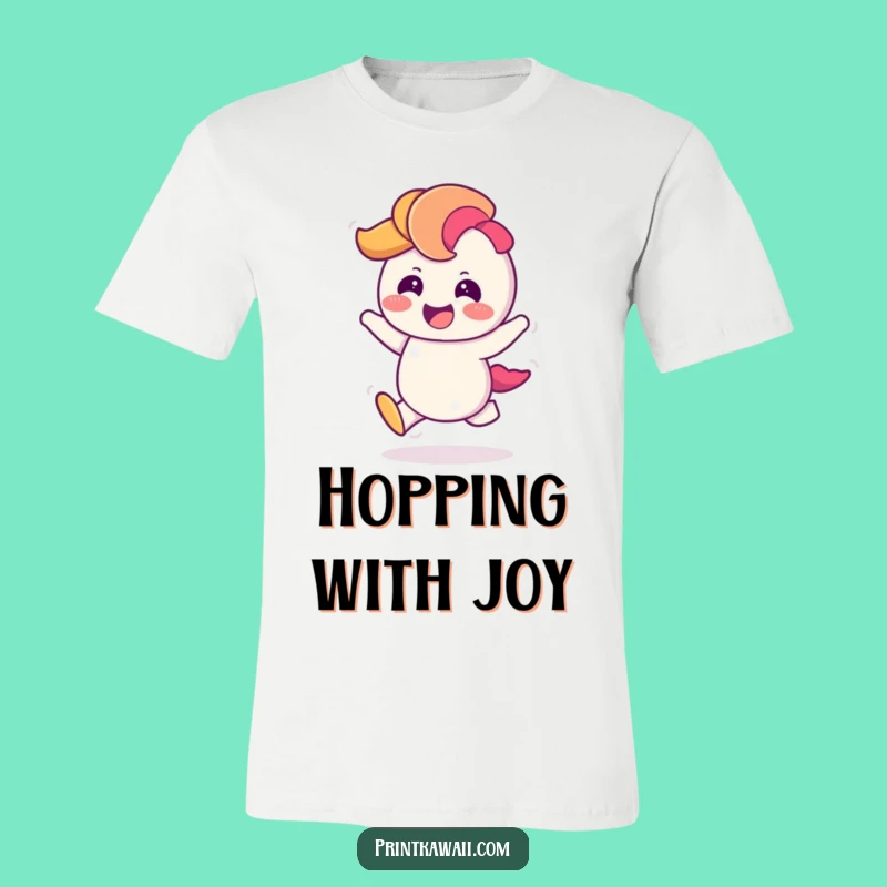 Funny Happy Rainbow T-Shirt: Giggling Rainbow Character Tee for Fun Vibes