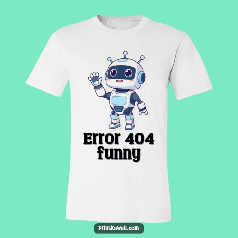 Funny Robot Waving T-Shirt: Show Your Energetic Spirit