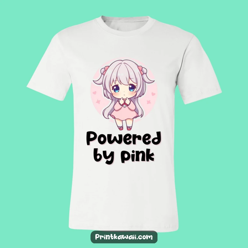 Funny Sweet Pose T-Shirt: Pink Aura Character, Comfortable & Cute Tee