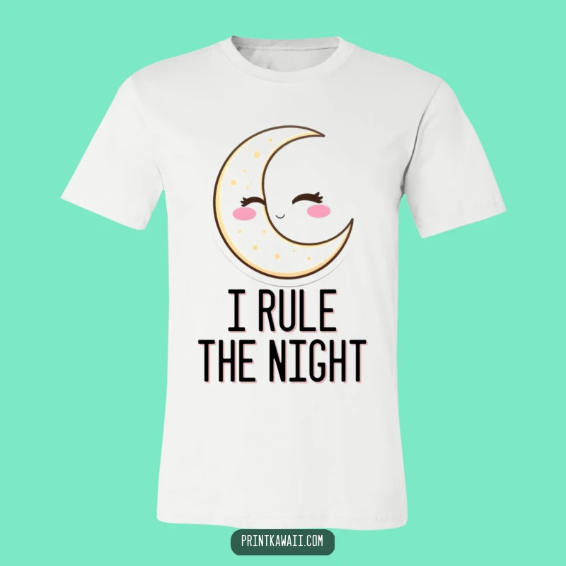 Funny Winking Moon T-Shirt: Sarcastic Celestial Apparel for a Laugh
