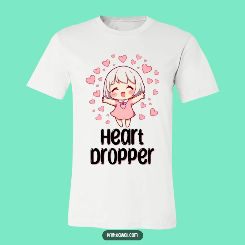 Funny Heart Release T-Shirt: Adorable Character Spreading Love, Great Shirt