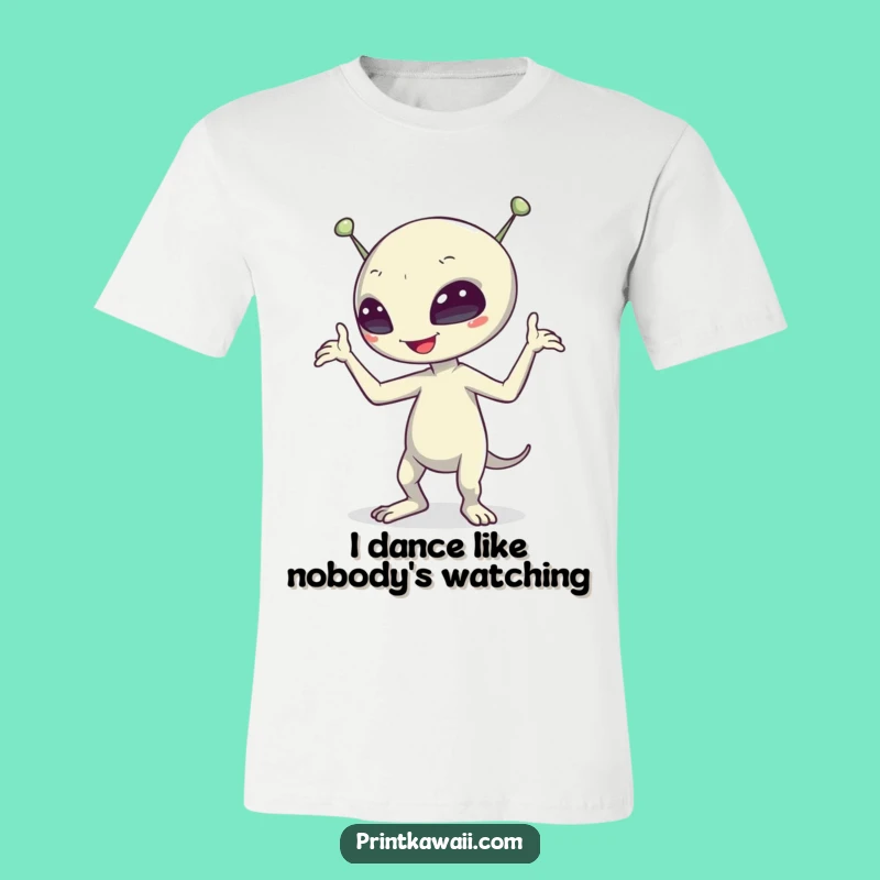Funny Alien Dance T-Shirt: Comical Sci-Fi Character, Hilarious Tee for a Good Laugh