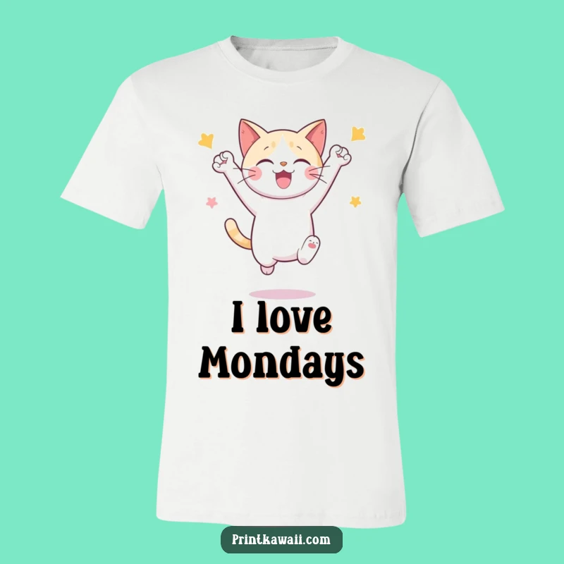 Funny Cat Celebration T-Shirt: Wear Your Joyful Pounce