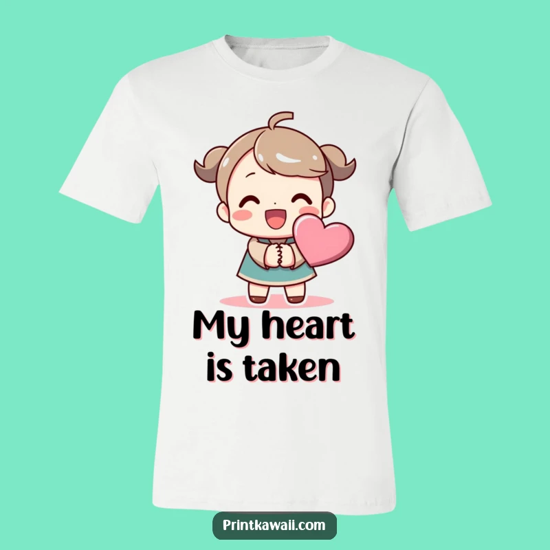 Funny Heart Hands T-Shirt: Beaming Character's Love, Ideal Funny Gift