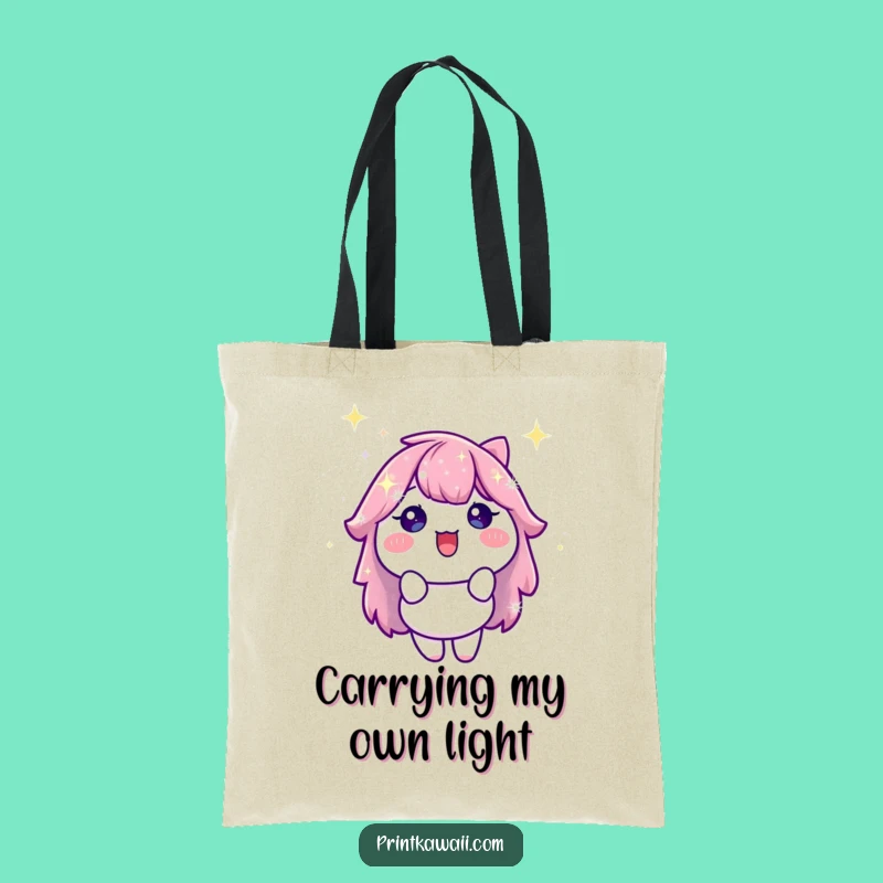Funny Sparkle Character Tote Bag: Carry Your Sparkle with Style and Humor!