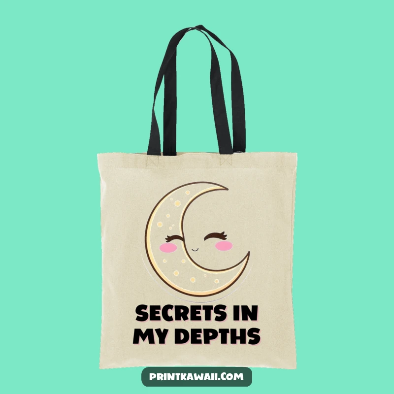 Funny Winking Moon Tote Bag: Carry Your Laughs in Style